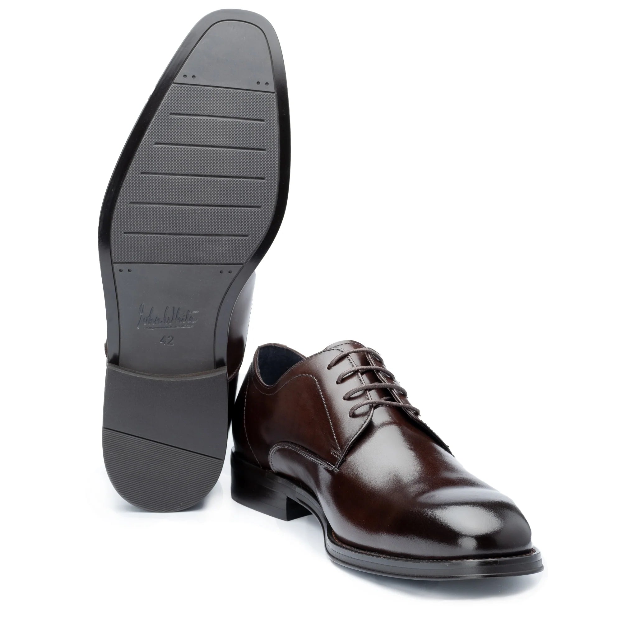 Men's Brown Wilms Derby Shoes - Barucci