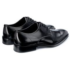 Men's Black Wilms Derby Shoes - Barucci