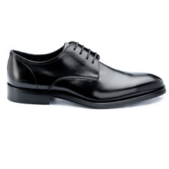 Men's Black Wilms Derby Shoes - Barucci
