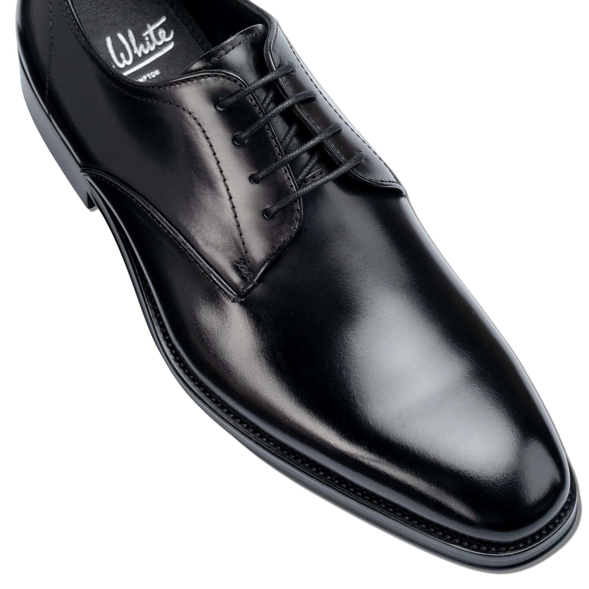 Men's Black Wilms Derby Shoes - Barucci