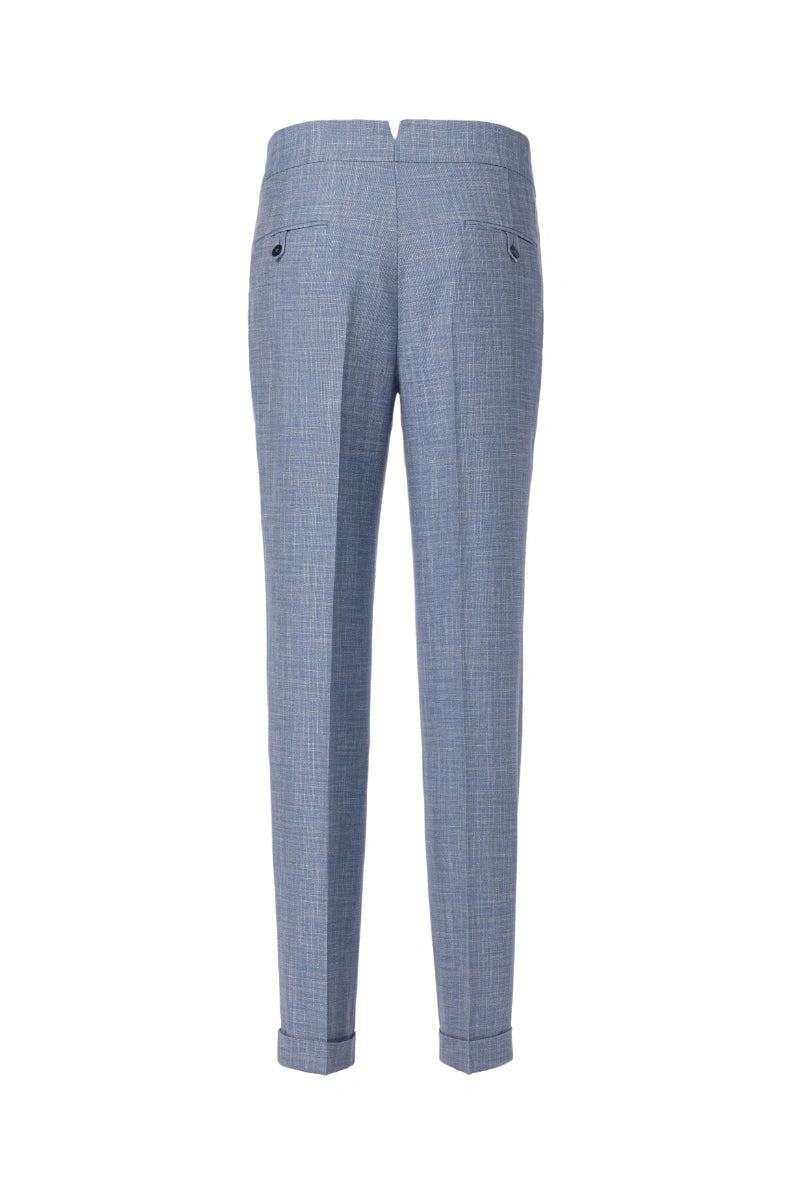 Men's Blue Grey Suit Made to Measure