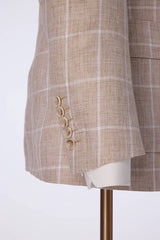 Men's Light Rose Jacket & White Trouser Made to Measure