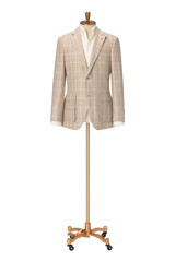 Men's Light Khaki Jacket & White Trouser Made to Measure