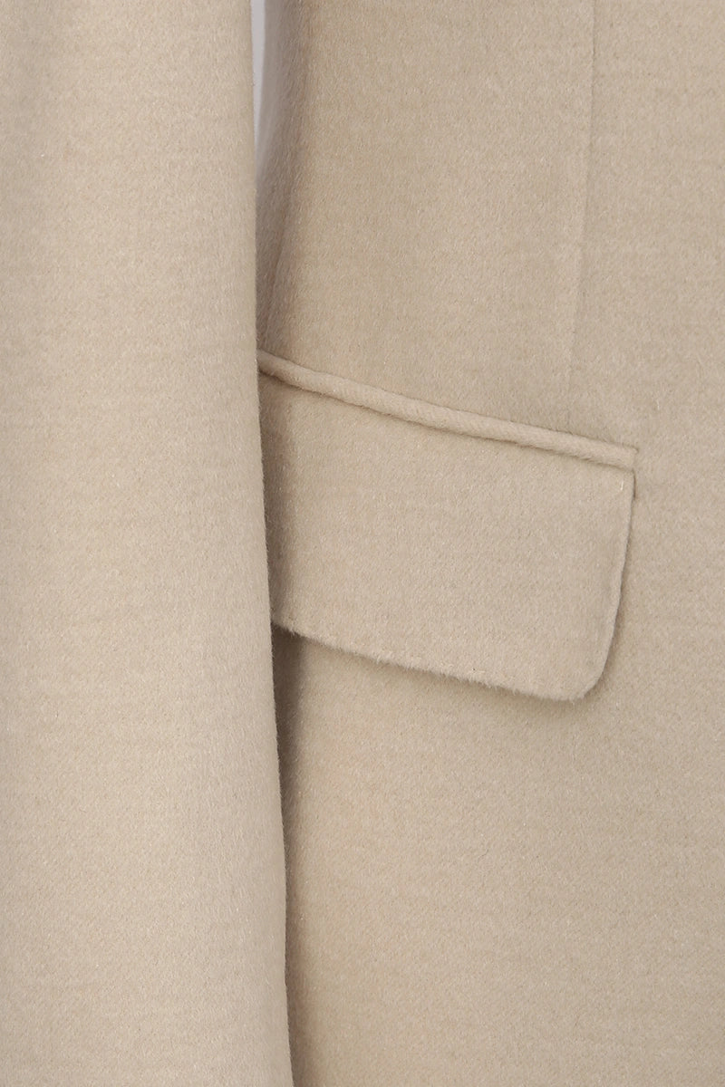 Men's Light Khaki Double Breasted Suit Made to Measure