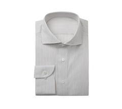 Men's Light and Wide Striped Pattern Shirt Made to Measure