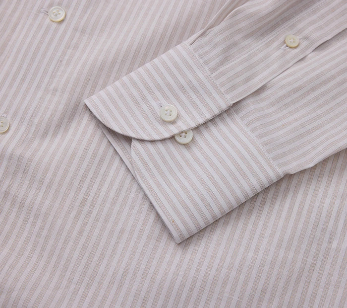 Men's Light and Wide Striped Pattern Shirt Made to Measure