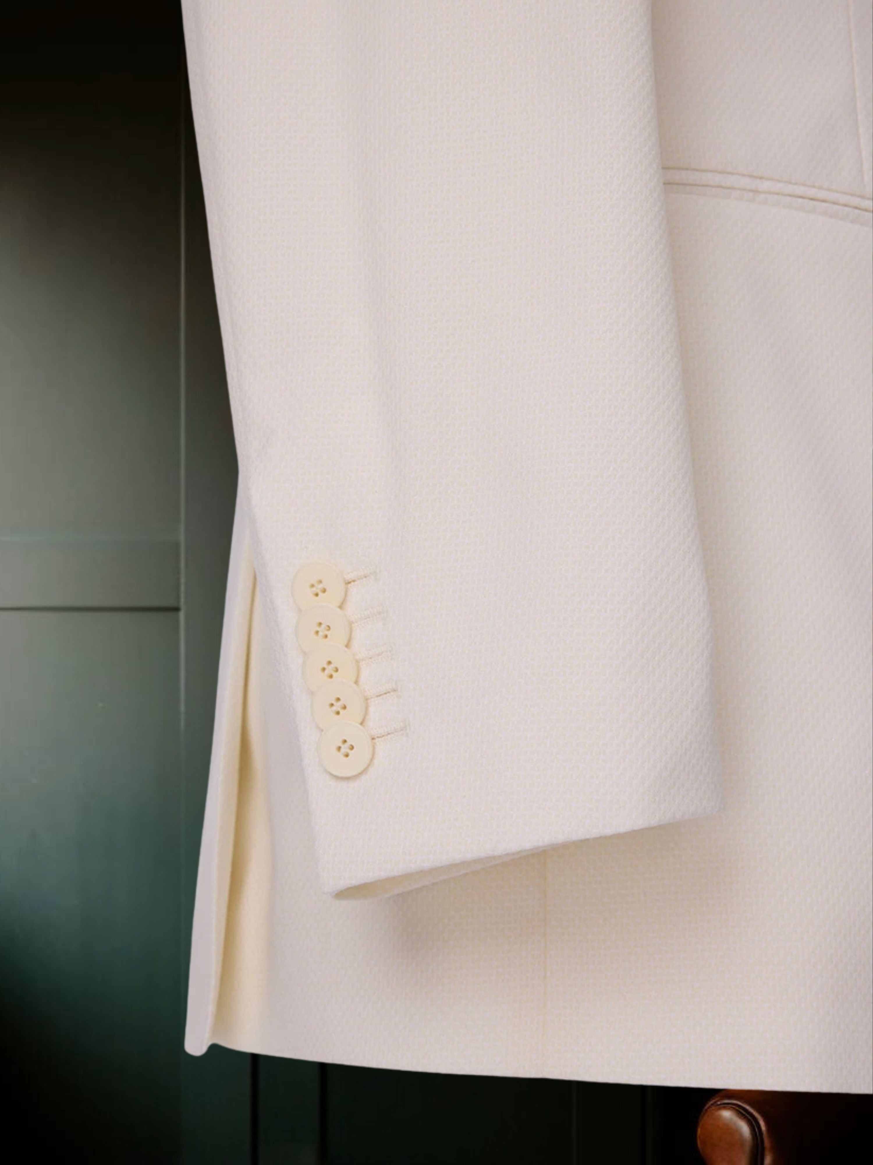 Marzotto White Double Breasted Tuxedo Made to Measure
