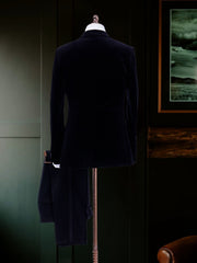 Men's Navy Velvet Jacket Tuxedo Suit Made to Measure