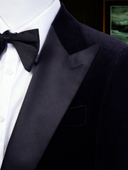 Men's Navy Velvet Jacket Tuxedo Suit Made to Measure