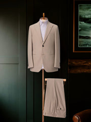 Men's Premium Worsted Wool Beige Suit Made to Measure