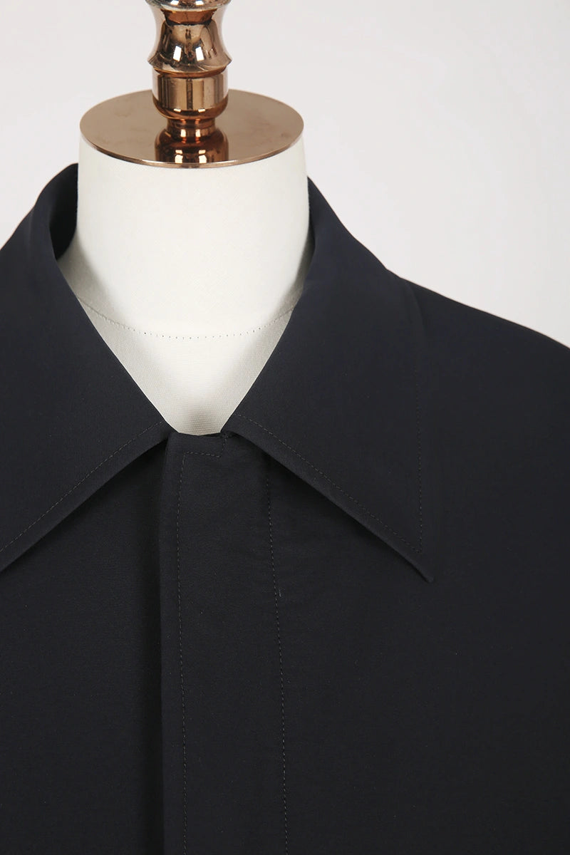 Men's Navy Trench/ Over Coat Made to Measure