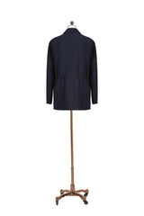 Men's Navy Outdoor Field Jacket Made to Measure