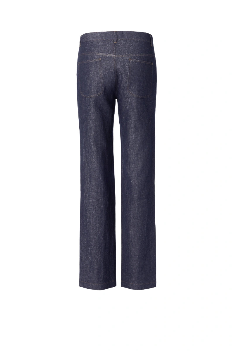 Men's Navy Double Breasted Linen Jacket and Pants Made to Measure
