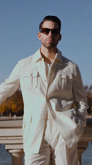 Men's Safari Style Jacket Made to Measure