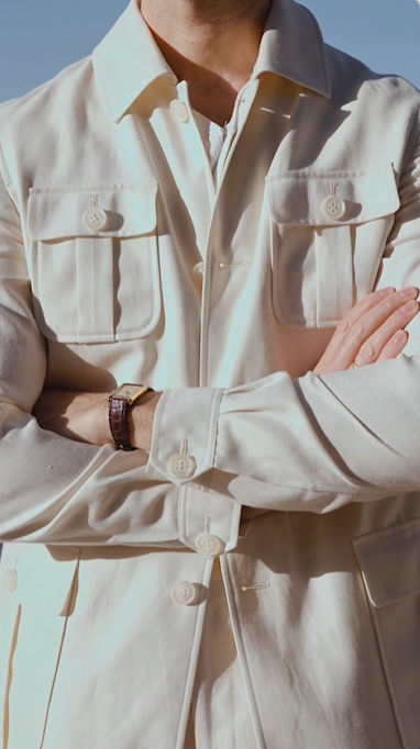 Men's Safari Style Jacket Made to Measure