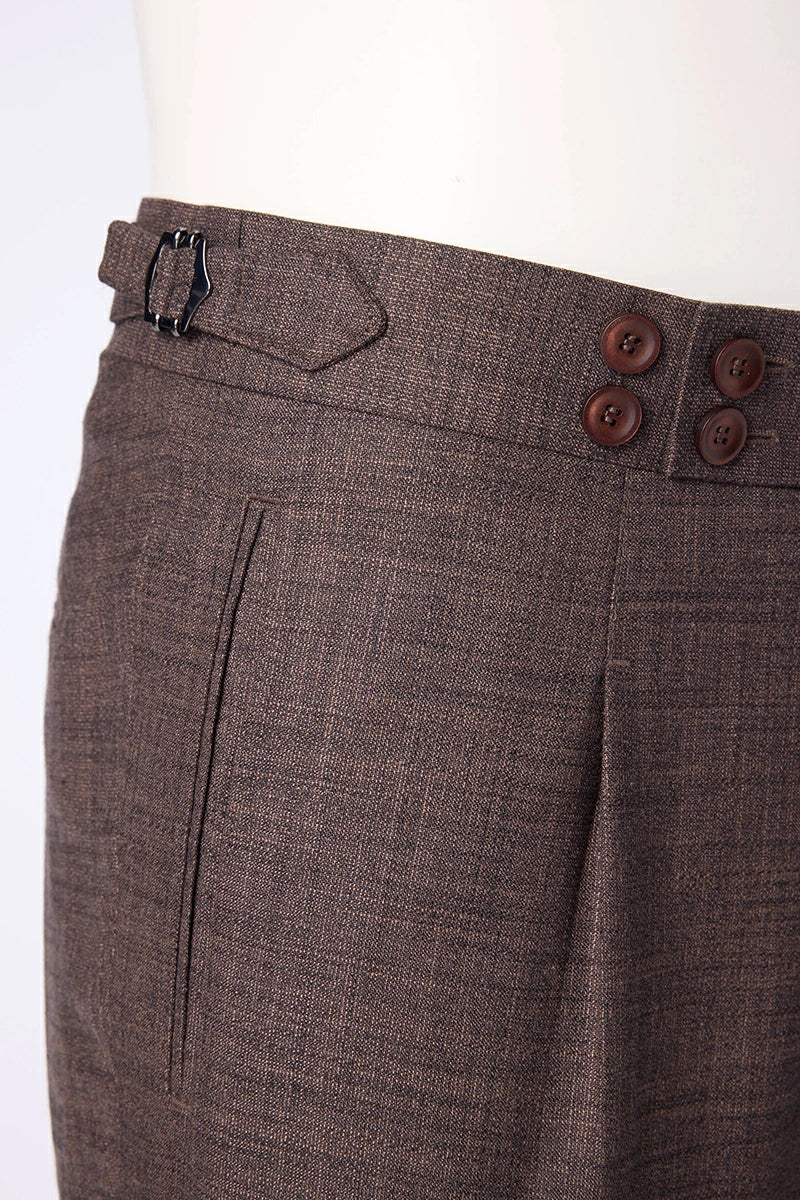 Men's Dark Tan Utility Jacket & Trouser Made to Measure