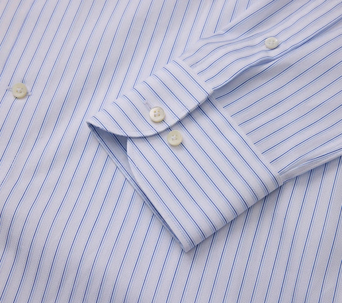 Men's White Stripe Formal Shirt Made to Measure