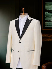 Barucci Men's White Tuxedo Jacket Suit Made to Measure