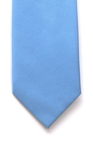  Plain Blue Silk Tie - Accessories