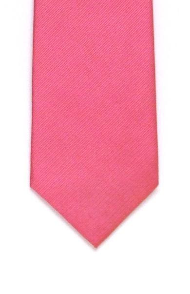  Plain Hot Pink Silk Tie - Accessories