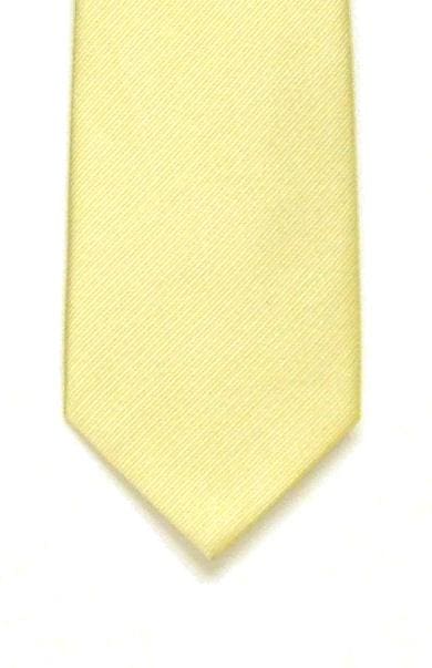 Plain Ivory Silk Tie - Accessories