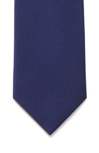  Plain Navy Silk Tie - Accessories
