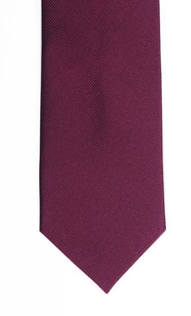 Plain Plum Silk Tie - Accessories