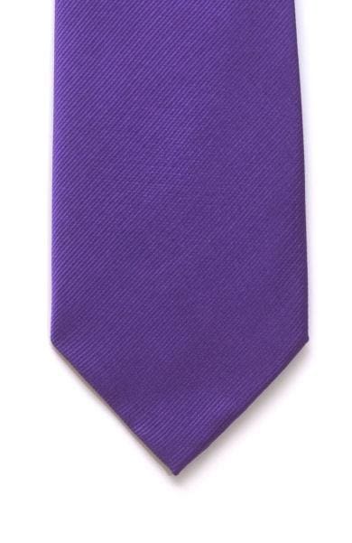  Plain Purple Silk Tie - Accessories
