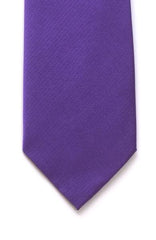  Plain Purple Silk Tie - Accessories