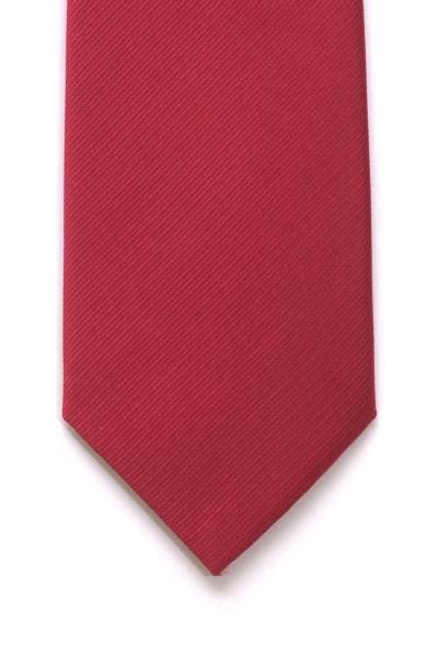 Plain Red Silk Tie - Accessories