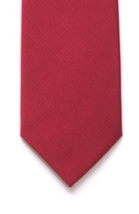  Plain Red Silk Tie - Accessories