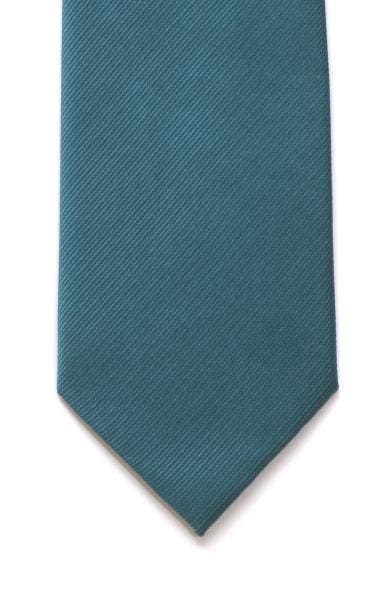  Plain Teal Silk Tie - Accessories