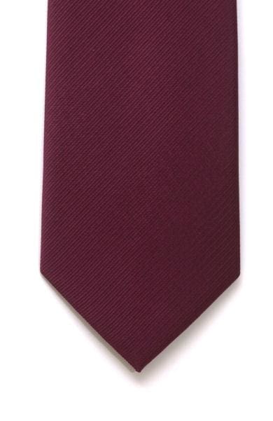  Plain Wine Silk Tie - Accessories