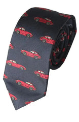  Country And Hobby Car Silk Tie - Navy Accessories