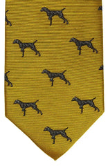  Country And Hobby Labrador Silk Tie - Mustard Accessories