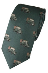  Country And Hobby Landrover Silk Tie - Green Accessories