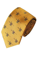  Country And Hobby Pheasant Silk Tie - Gold Accessories