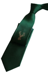  Country And Hobby Stag Silk Tie - Green Accessories