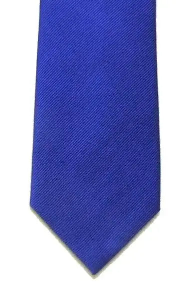  Plain Silk Twill Tie - Royal