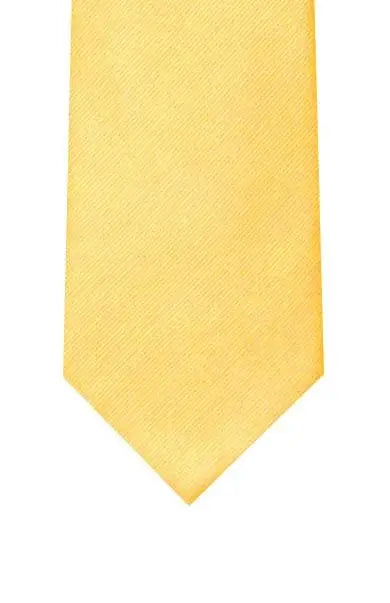  Plain Silk Twill Tie - Gold