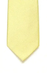  Plain Silk Twill Tie - Ivory