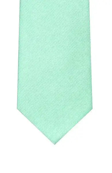  Plain Silk Twill Tie - Mint