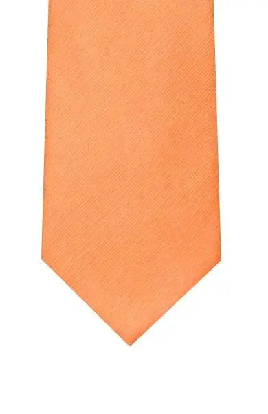  Plain Silk Twill Tie - Rust